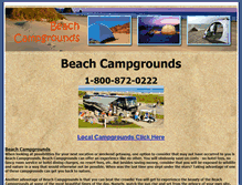 Tablet Screenshot of beach-campgrounds.net